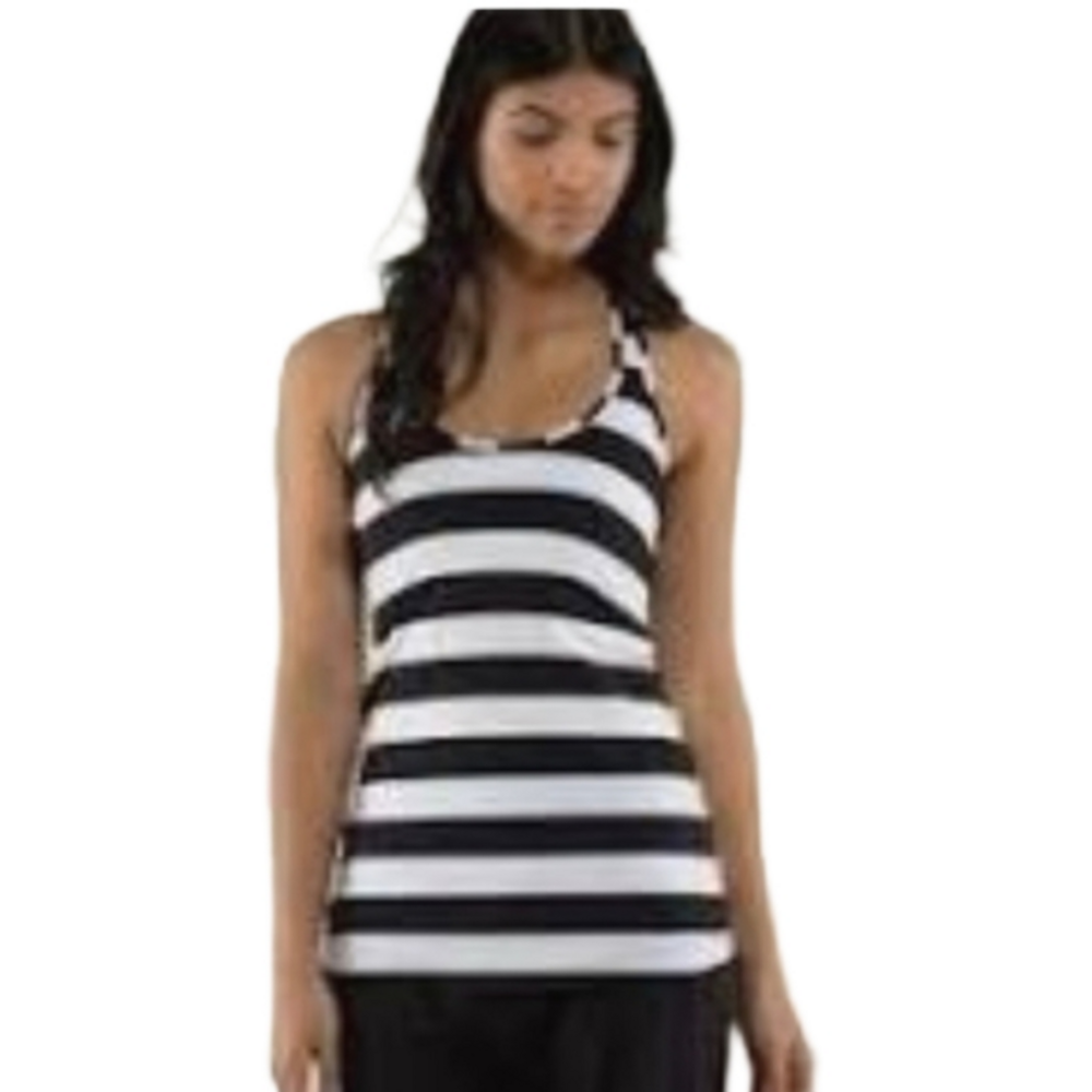 Lululemon cool racer back striped tank top